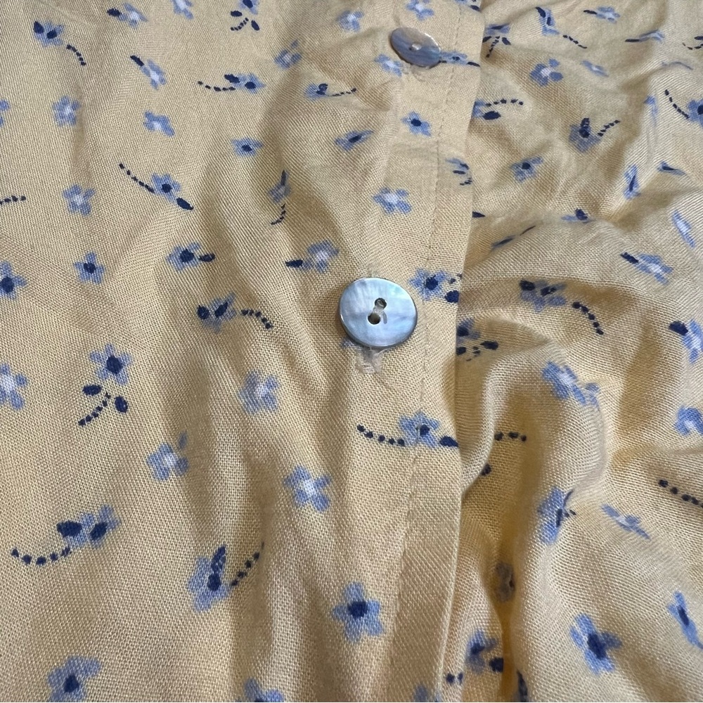 Vintage Willowbend Floral Skirt‎ Denim Vest Button Down Shirt Size Medium Spring - Picture 9 of 16